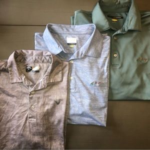 Greg Norman & Callaway Size L Golf Polo Shirts